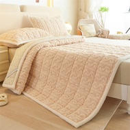 Thick Fleece Mattress Pad Winter Warm Soft Cushion Home Tatami Mat Student Dormitory Tuffy Velvet Foldable Single Double Bed Sleeping Mat