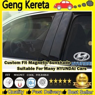 Magnet Sunshade Shade OEM Custom Fit For Hyundai Elantra / Starex / Sonata