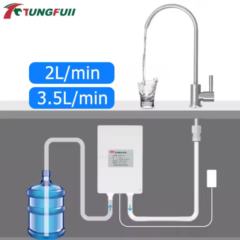 12V Electric Faucet Water Pump Caravan Kitchen Automatic Water Suction Pump 2L/min 3.5L/min Motorhom