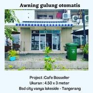 Awning gulung - kanopi lipat minimalis