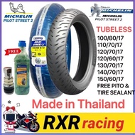 Michelin Pilot street 2 tubeless Free Tire street & Pito 100/80/17 To 150/60/17