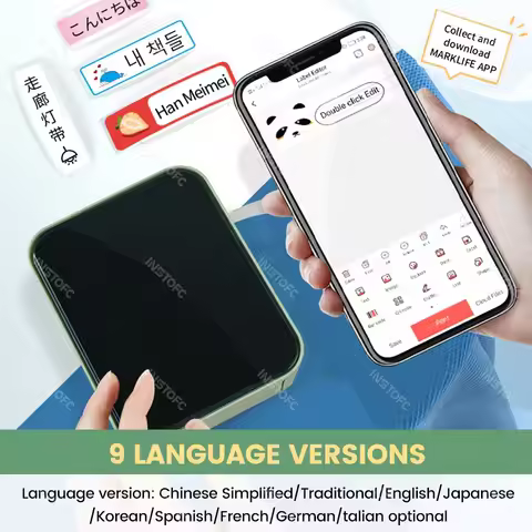 Marklife P15 Thermal Label Printer Similar as D11 D110 D101 Labeling Machine Wireless Bluetooth Labe