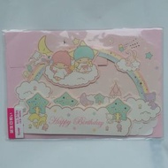 sanrio little twin stars 立體生日卡 2011
