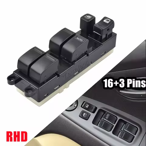 25401-AL500 Front Right Power Master Window Switch RHD For Nissan Navara D22 Skyline X-Trail Cedric 
