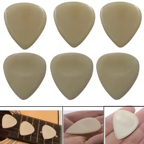 Natural GuitarPicks Ukulele Picks Electric GuitarPicks Ox Bone Finger Picks Guitar Plectrums for Gui