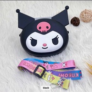 Tas Selempang Jelly Silicon Karakter Kuromi Free Tali