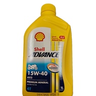 SHELL ADVANCE ENJIN OIL AX7 10W-40 AX5 15W-40 1L 100%ORIGINAL