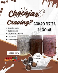 [Combo Perisa 1400ml] Cocojar Chocolate Homemade Viral | Dessert Coklat Premium Meleleh | Kudapan Sn