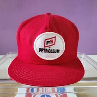 VINTAGE HAT TRUCKER SNAPBACK CAP FS PETROLEUM MADE IN USA