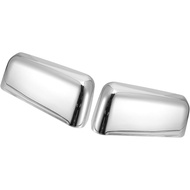 Pair Car Exterior Chrome Plated Power Top Half Mirror Cover Cap for Ford F-150 FX4 XLT 2004-2008 Dur
