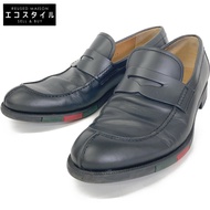 二手 Gucci 295117 織帶鞋底真皮便士樂福鞋，6 碼