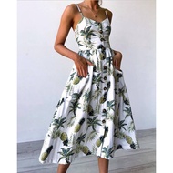 Printed strap dress product from cjdropshipping