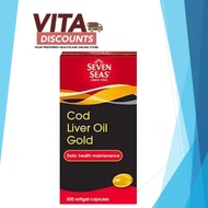 Ready stock 🇲 🇾 Seven Seas Cod Liver Oil Gold 240mg Caps (500s x 1/2 Pack) [Exp 07/2027]