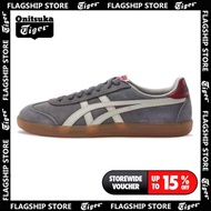 【Onitsuka Tiger flagship store】Onitsuka Tiger Tokuten gray white Mens and womens sports shoes casual