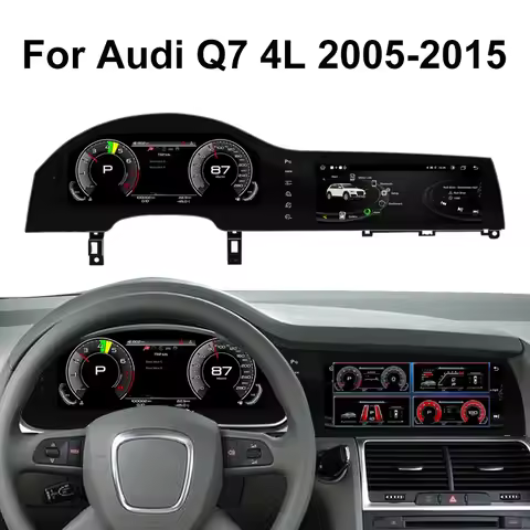 Cluster dash For Audi Q7 4L 2005-2015 Digital screen Carplay Auto speed Dash Cluster Virtual Cockpit