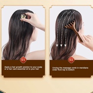 Fuwei Wooden Massage Comb|Head Massage Comb, Women Men's Scalp Massage Comb Meridian Massager Comb H