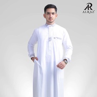 ALRAZ Azhar Long Sleeve Embroidered Thobe 6063
