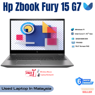 Hp Zbook Fury 15 G7 15.6" Screen [NVIDIA RTX] Intel i7-10th Gen 32GB RAM /1TB SSD Workstation Laptop