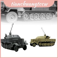 Engaging And Fun 1/72 Scale German Sd Kfz 7/2 Armored Toy Anti-aircraft Vehicle
