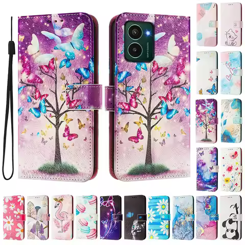 Coloured Drawing Wallet Case for Nokia HMD Pulse Plus Pro X30 X20 X10 G10 G11 G20 G21 G22 G42 G310 G