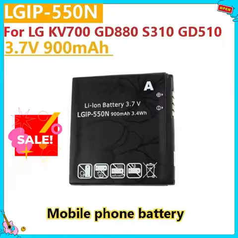 Brand New High Quality 3.7V 900mAh LGIP-550N Replacement Mobile Phone Battery For LG KV700 GD880 S31