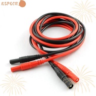 ESPOIR 1/2pcs Meter Test Lead Extension, 100CM/ 39.37inch Silicone Male-to-Female Banana Plug, CATII