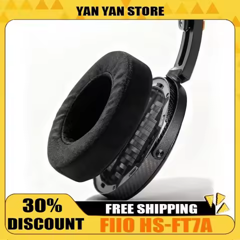 Fiio Hs-Ft7a Over-Ear Headphone Ear Pads, Ft7 Large 3d Fiber Velvet Ear Cushions Soft and Skin-Frien