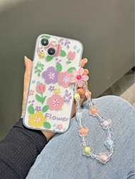 1 pieza Pulsera con dije de flor y estampado floral de colores claros y transparente. Funda de teléfono a prueba de golpes con diseño de dibujos animados en 3D para IPhone 14 Pro Max, Funda de dibujos animados en 2D y a prueba de golpes para IPhone 13/11, funda de dibujos animados y a prueba de golpes para IPhone XR/7/8/SE2, funda a prueba de golpes para IPhone XS/P15, serie Samsung Xiaomi Redmi S24 A03s, A03core, A04, A12, A13, A14, A21s, A22, A23, A24, A32, A33a34, A5 A51A52, A53, A54, A71, A72, A73, S20fe, S21, S22, Serie Redmi Redmi 9, Redmi 9a, Redmi 10a, Redmi 10c, Redmi Note9, Redmi Note10, Redmi Note11, Redmi Note12, Redmi 12, Redmi 12c a prueba de golpes