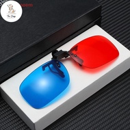 DC] Red Blue Green 3D Glasses ck Frame For Dimensional Anaglyph Movie TV [HOT]