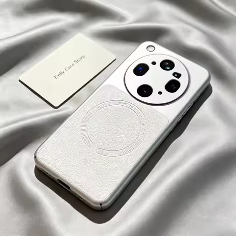 Magnetic Case For OPPO Find X9 X8 Ultra Lychee-textured Leather Skin-friendly Shockproof Cover For O