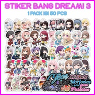 [1 Pack contains 53 pcs] BanG Dream Stickers 3 Anime Stickers - ddu-du sticker