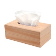 台灣檜木面紙盒-圓邊下拉式|北歐風格實木片式衛生紙包抽取收納盒