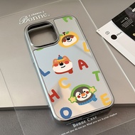 case for iphone xr 11 12 13 14 15 16 pro max plus air back cover colorful letter animals pattern mir