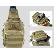 Outdoor Tactical Package Chest Crossbody Bag Sling Molle Bags Oxford Waterproof Sports Package Multicam Camouflage Camp