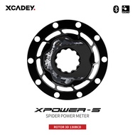 XCADEY XPOWER-S จักรยานจักรยานถนน MTB Spider Power Meter สำหรับ SRAM Roter RaceFce Crank วงรีรูปไข่104BCD 110BCD ANT + Bluetooth 4.0 Xpower Part เหมาะกับ Shainring