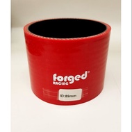 89mm 89 mm 3.5" Forged Racing Silicone Red Straight Hose