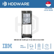 IBM 600 GB 15,000 rpm 12 Gb SAS 2.5 Inch HDD // 01EJ012 // 01AC595 // AC68