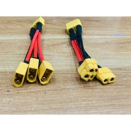 XT90 to 3 XT60 Splitter Wire – High Load AWG14 Electrical Wire – RC Power Splitter Wire, Drone, Lase
