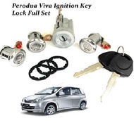 Perodua Viva 660/850/1.0 Ignition Key Lock Starter Key Door Key Set Kunci Start Kereta Lock Pintu Bo