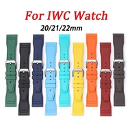 20mm 21mm 22mm Fluoro Rubber Watch Strap For IWC Pilot Watch Quick Release Waterproof Sport Bracelet Watchband Belt Accessories