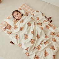 韓國 ROTOTO bebe - 莫代爾4cm厚雙面睡袋-老虎娃娃