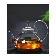 全玻璃高硼硅泡茶壺家用明火酒精電陶爐透明煮茶壺高把松鼠壺茶具
