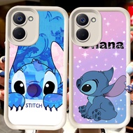 H111 Cute Stitch White Casing for VIVO Y03 Y27 Y18i Y36 Y28s Y27s Y17S Y28 Y18 Y03t V60 5G