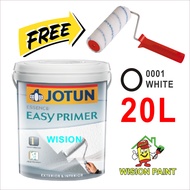 ( PROMOSI ) 20L Jotun Essence ( Easy Primer  )Wall Sealer / Cat Undercoat Luar &amp; Dalam Dinding ( FREE 7" ROLLER SET )