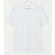 White crew-neck T-shirt H&M eur S Chest Size 36-38 Inches Second Hand Good Condition Length 22