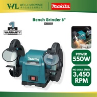 MAKITA  GB801 8" Bench Grinder 550W/Heavy Duty/1year Warranty/Mesin Ssa Batu