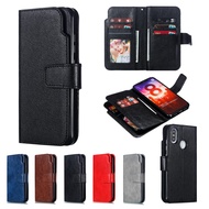 Flip Case for Xiaomi Mi Note 10 Pro 11T 13T Redmi Note 10S 13 Pro+ Plus 11 11S 13C POCO C65 X5 X6 5G M5s M6 Pro 4G PU Leather Cover Fold Wallet With 9 Card Slots Holder Pocket Soft TPU Bumper Shell Stand Mobile Phone Covers Cases Casing