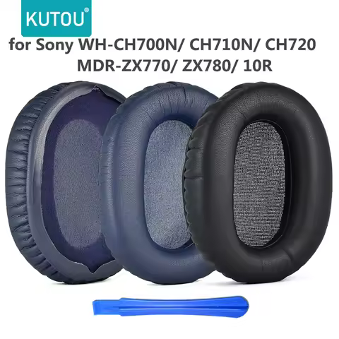 KUTOU Replacement Ear Pads Cushion for Sony WH-CH700N WH-CH710N WH-CH720N MDR-ZX770BN MDR-ZX780DC He