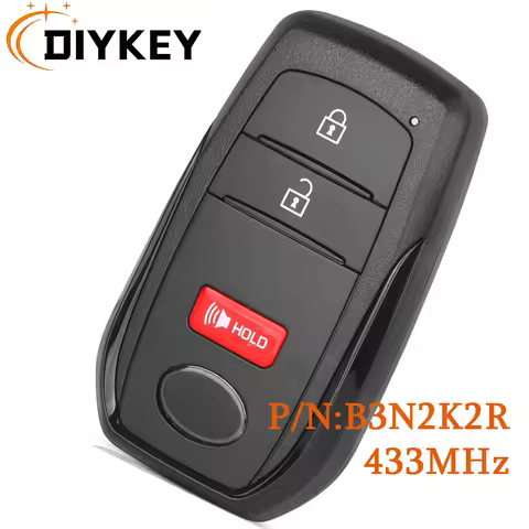 DIYKEY B3N2K2R 433MHz Smart Remote Key Fob for Toyota Land Cruiser 2022 2023 2024 2025 P4 BA 8A Chip