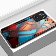 Case For OPPO A57 4G A77 4G A77s 4G A57s Simple Phone Thin Pebble Stone Shockproof Glass Shell